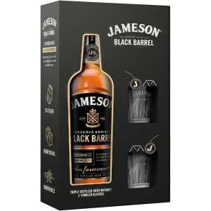 Jameson Black Barrel Whiskey 0,7L 40% + 2 szklanki