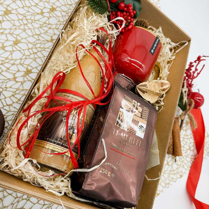 Luksusowy kawowy zestaw podarunkowy z eleganckim kubkiem