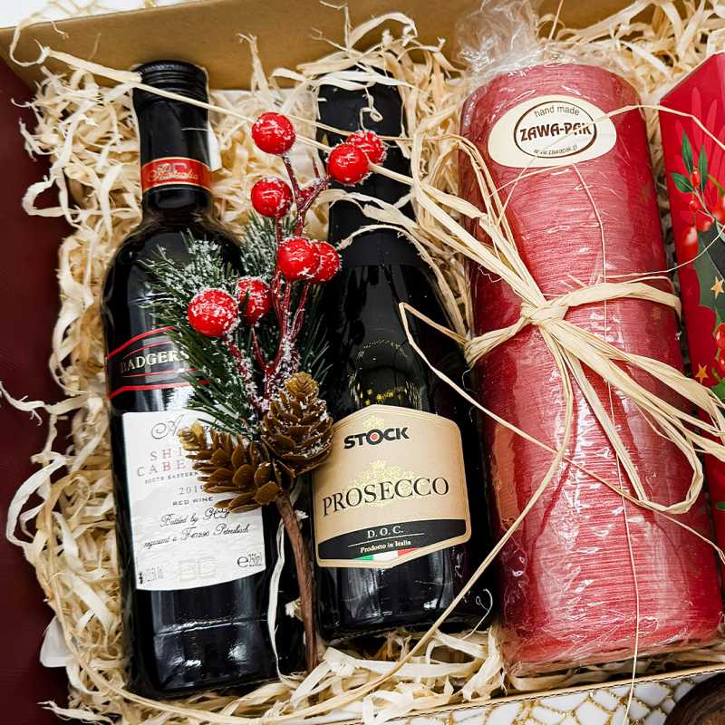 Zestaw prezentowy Golden Cherry z eleganckim opakowaniem