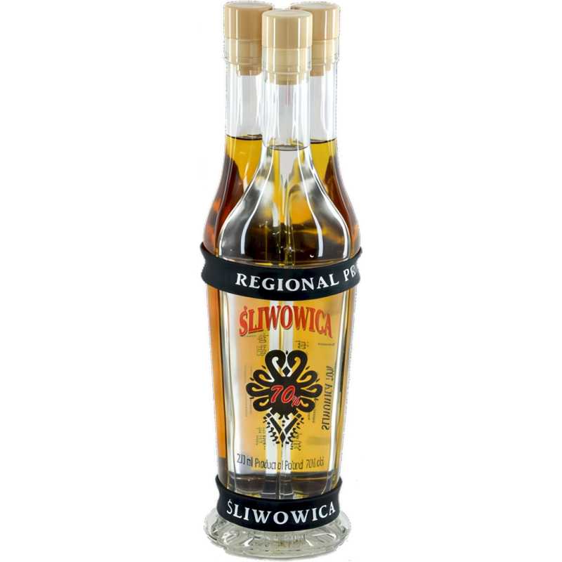 Trio Śliwowe Zestaw Wódka 3 x 0,2L 50% - 70%.jpg