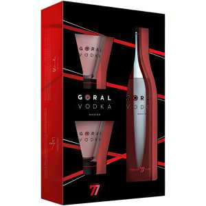 Goral Master Wódka 0,7L 40% + 2 szklanki