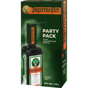 Jagermeister Party Pack Likier 1,75L 35% + pompka