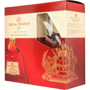 Royal Oporto Tawny Porto 20YO Czerwone Słodkie Wino 0,75L 20% + 2 kieliszki