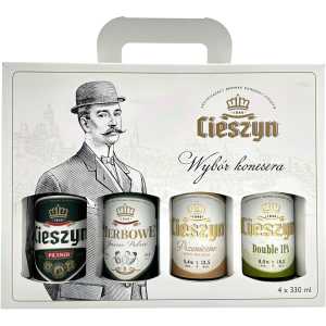 Cieszyn Zestaw Konesera Piwo 4 x 0,33L 4,8% - 8%