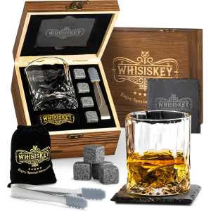 Zestaw Szklanka do Whisky 0,31L + 4 kamienie i akcesoria