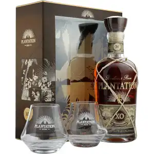 Planteray Barbados XO Rum 20th Anniversary Rum 0,7L 40% + 2 szklanki