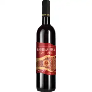 Georgian Horn Alazani Valley Czerwone Półsłodkie Wino 0,75L 11,5%