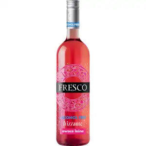 Fresco Free Frizzante Owoce Leśne Bezalkoholowe Czerwone Słodkie Wino 0,75L 0%