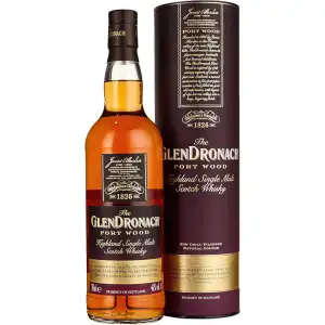 GlenDronach Port Wood Whisky 0,7L 46% + tuba