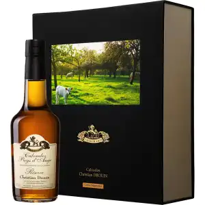 Christian Drouin Reserve Calvados 0,35L 40% + 2 kieliszki