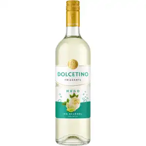 Dolcetino Frizzante Hugo Zero Free Bezalkoholowe Białe Półsłodkie Wino 0,75L 0%