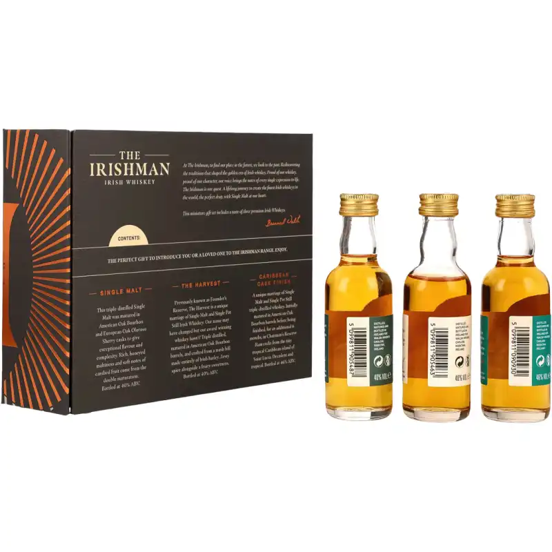 The Irishman Harvest Trilogy Zestaw Miniaturka Whiskey 3 x 0,05L 42% 3.jpg