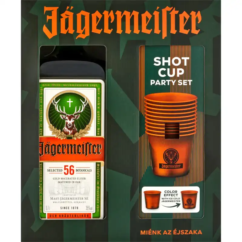 Jagermeister Party Set Likier 0,7L 35% + 10 kieliszków 2.jpg