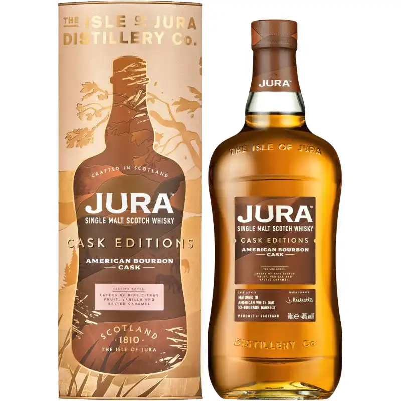 Isle of Jura Bourbon Cask Whisky 0,7L 40% + tuba.jpg