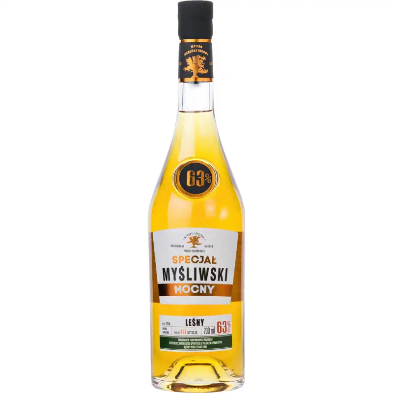 Specjał Myśliwski Mocny Leśny Wódka 0,7L 63% + tuba 2.jpg
