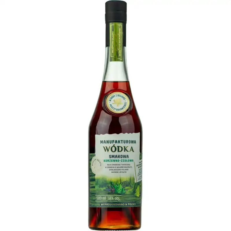 Manufakturowa Korzenno-Ziołowa Wódka 0,5L 38% + kartonik 2.jpg