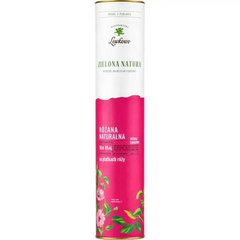 Zielona Natura Różana Naturalna Wódka 0,5L 40% + tuba 3.jpg