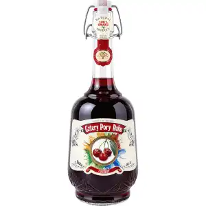 Cztery Pory Roku Wiśnia Czerwone Słodkie Wino 1L 10,5%