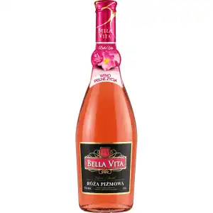 Bella Vita Róża Piżmowa Różowe Słodkie Wino 0,75L 10%