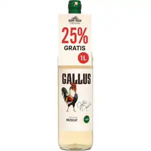 Gallus Kogut Muscat Białe Półsłodkie Wino 1L 12,5%
