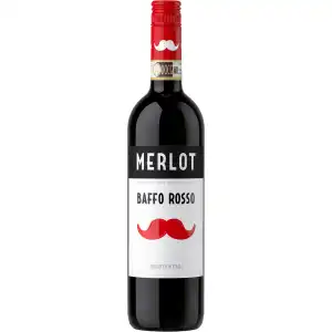 Baffo Rosso Merlot Czerwone Wytrawne Wino 0,75L 12%