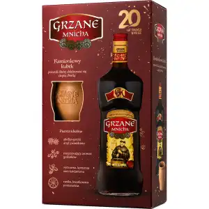 Grzane Mnicha Czerwone Słodkie Wino 1L 13% + 1 kubek