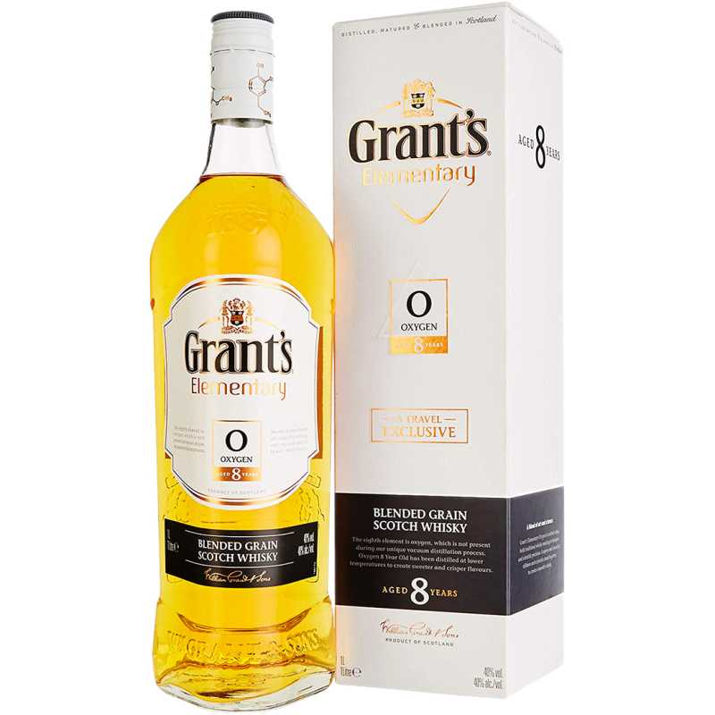 Grants Elementary Oxygen 8YO Whisky 1L 40% + kartonik.jpg