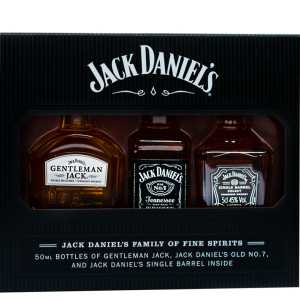 Jack Daniel’s Family of Fine Spirits Miniaturka Whiskey 3 x 0,05L 40% - 50%