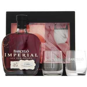Ron Barcelo Imperial Rum 0,7L 38% + 2 szklanki
