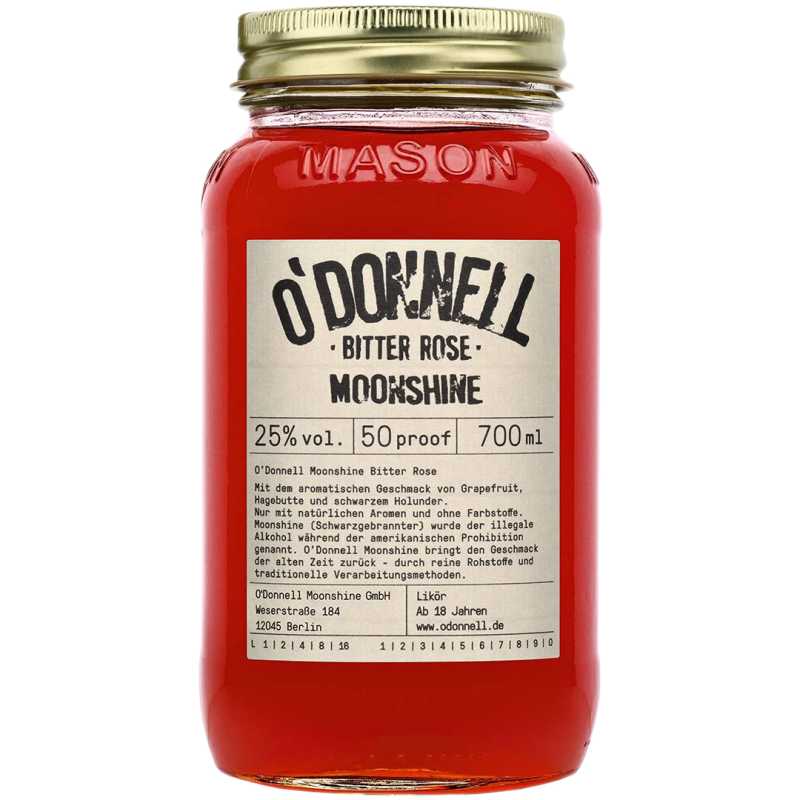 O'Donnel Moonshine Kombiset Bitter Rose Likier 0,7L 25% + nalewak 3.jpg