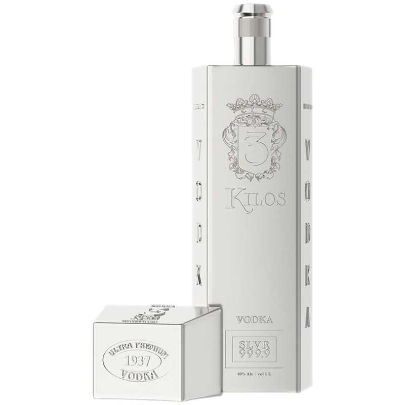 3 Kilos Silver Sztabka Srebra Wódka 1L 40% 2.jpg