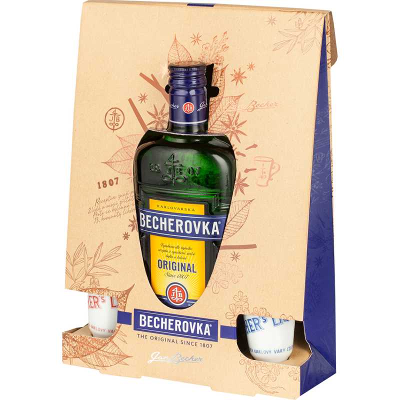 Becherovka Likier 0,7L 38% + 2 kieliszki.jpg