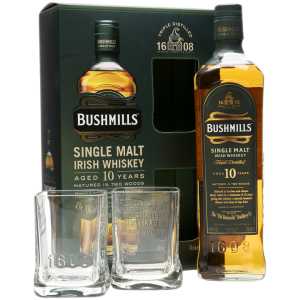 Bushmills 10YO Whiskey 0,7L 40% + 2 szklanki