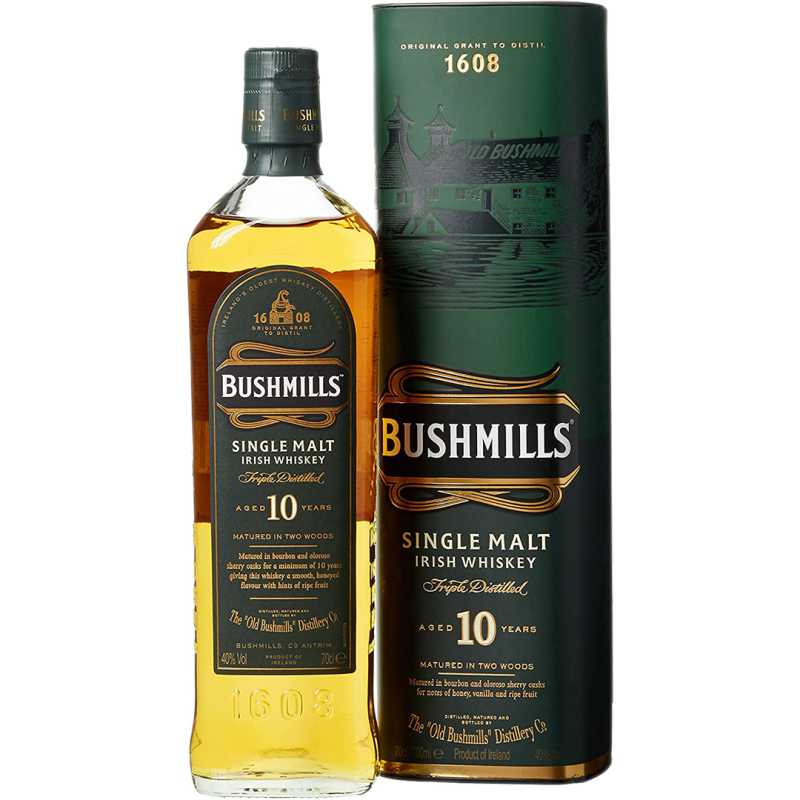 Bushmills Malt 10YO 0,7L 40% + tuba.jpg