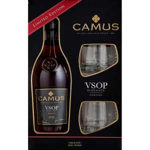 Camus V.S.O.P. Elegance Koniak 0,7L 40% + 2 szklanki