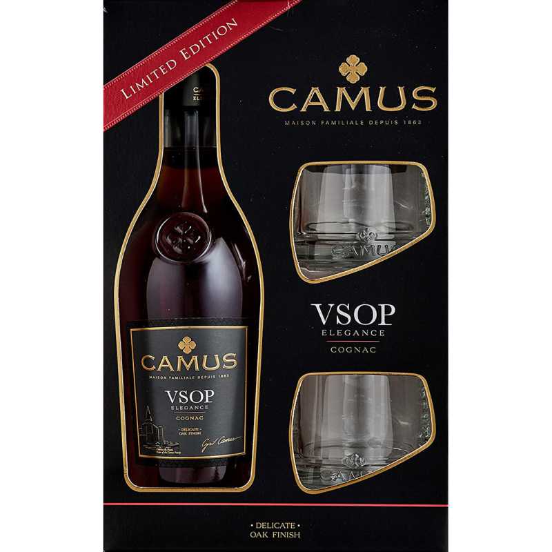 Camus V.S.O.P. Elegance Koniak 0,7L 40% + 2 szklanki.jpg