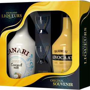 Dalkowski Advocaat + Canari Likier 2x0,35L 16% + kieliszek
