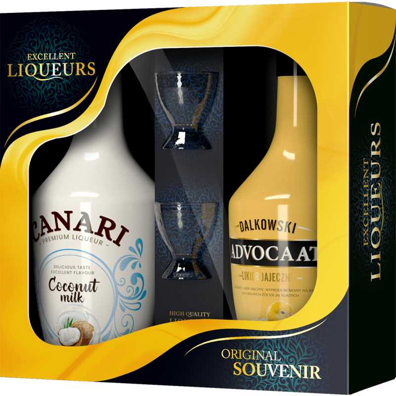 Dalkowski Advocaat + Canari Likier 2x0,35L 16% + kieliszek.jpg