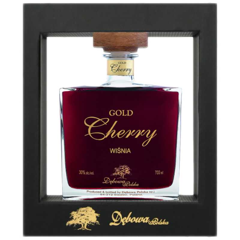 Dębowa Polska Cherry Gold Karafka Likier 0,7L 30% + kartonik.jpg