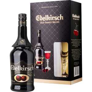 Edelkirsch Czerwone Wino 1L 14,5% + kieliszek