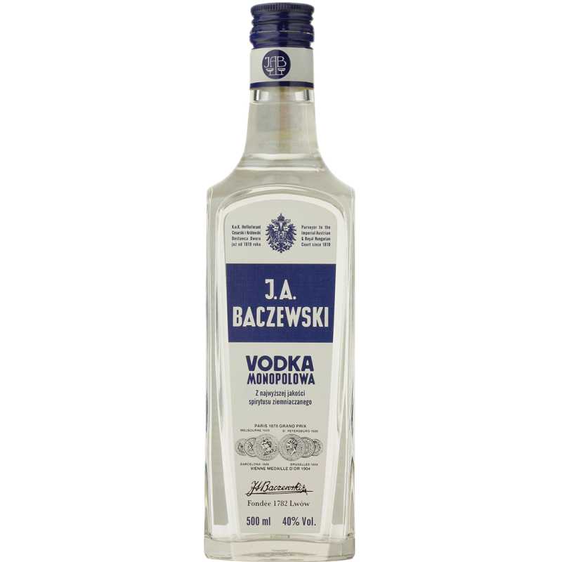 J.A. Baczewski Wódka 0,5L 40%.jpg