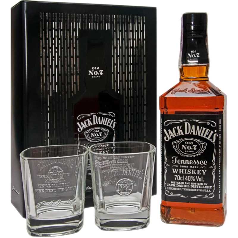 Jack Daniel's Whisky 0,7L 40% + puszka i 2 szklanki.jpg