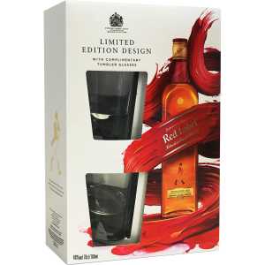 Johnnie Walker Red Label Whisky 0,7L 40% + 2 szklanki