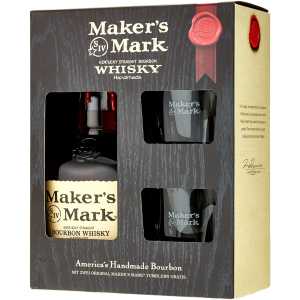 Maker's Mark Bourbon 0,7L 45% + 2 szklanki