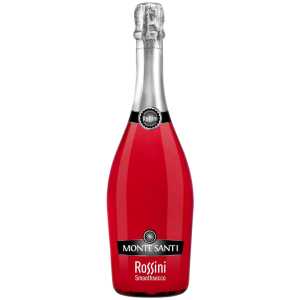 Monte Santi Smoothsecco Rossini Czerwone Słodkie Wino Musujące 0,75L 10%