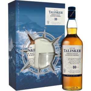 Talisker 10YO Whisky 0,7L 45,8% + 2 szklanki