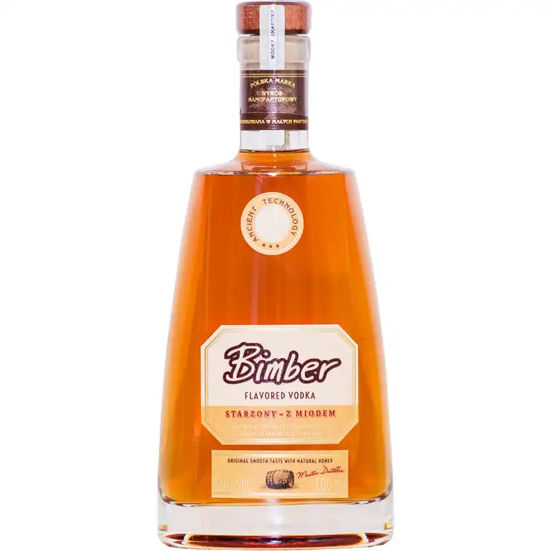 Bimber z Miodem Wódka 0,7L 40% + 2 kieliszki 2.jpg
