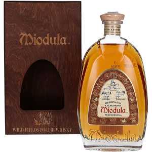 Miodula Prezydencka Wild Fields Whisky Finish Wódka 0,5L 40% + skrzynka