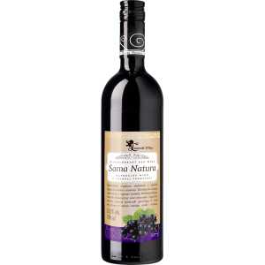 Sama Natura Czarna Porzeczka Czerwone Półsłodkie Wino 0,75L 13,5%