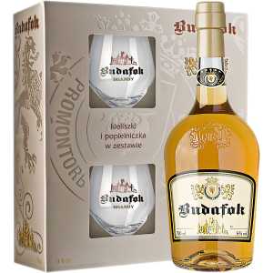 Budafok Brandy 0,7L 36% + kieliszki